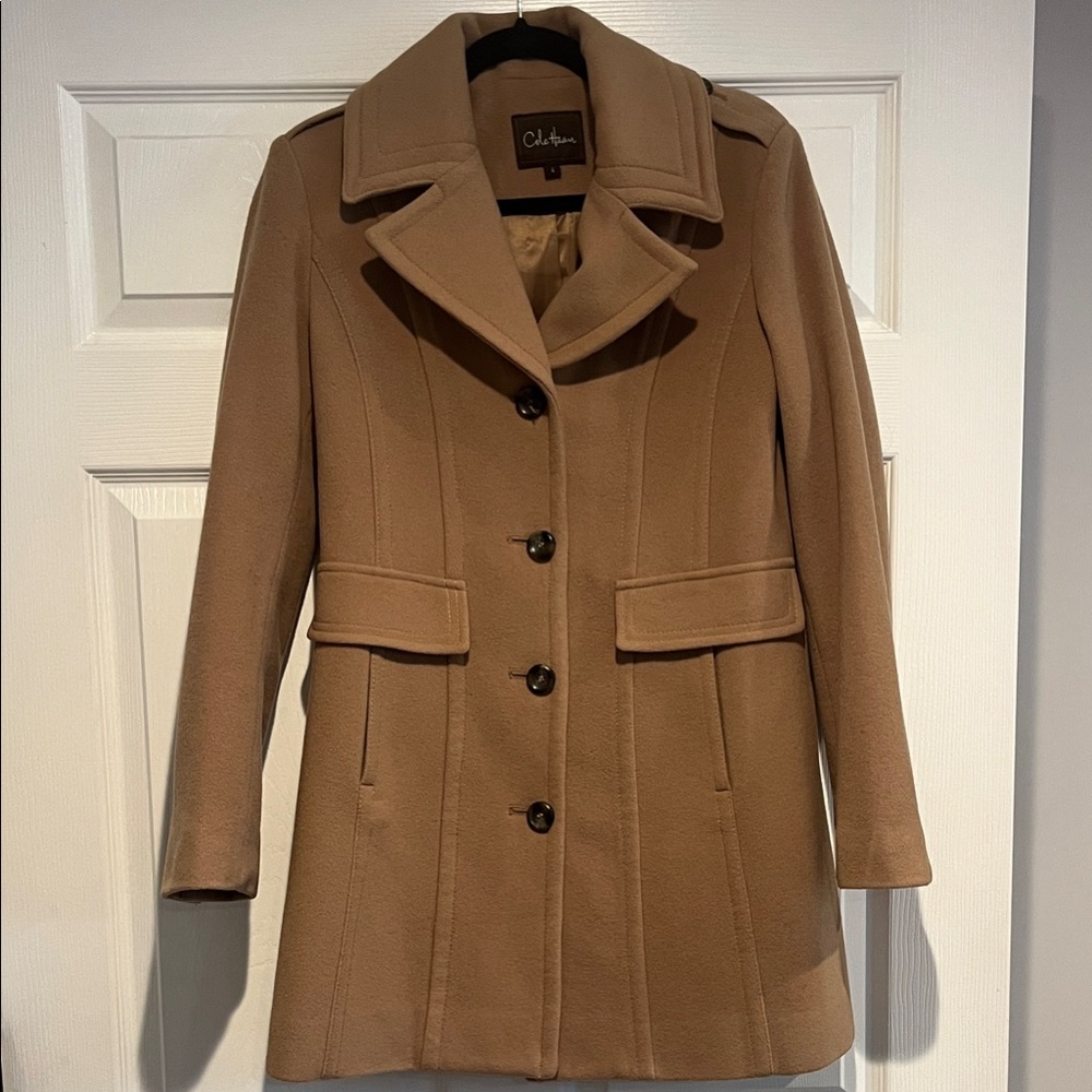 Cole Haan Women's Camel Wool Coat